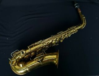 Vintage C.  G Conn " Invention " Alto Saxophone 1914 - 1915 Serial 30588