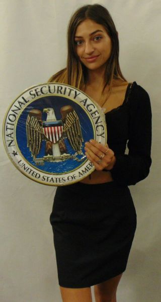 National Security Agency All Metal Sign 14 " Round