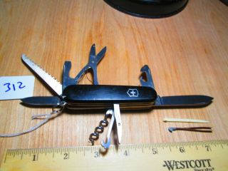 312 Black Victorinox Swiss Army Huntsman Knife