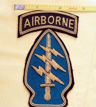 United States Army Special Forces Patch Bullion.