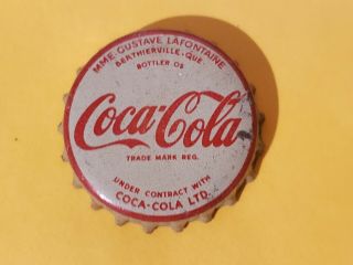 Coca Cola Canada Soda Bottle Cap Crown Coke Beer Old Rare Cork Print Error Mme.