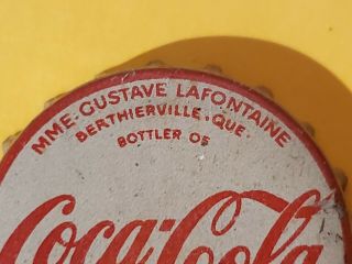 Coca Cola Canada Soda Bottle Cap Crown Coke Beer Old Rare Cork Print Error Mme. 2