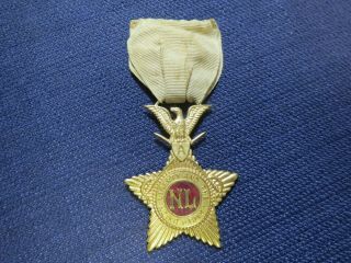Vintage Us Military Medal National Lancers - Troop A - Union Liberty And Laws