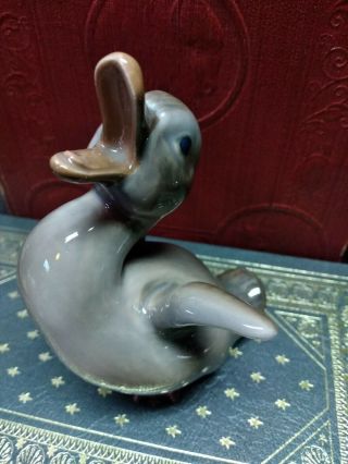 Vintage Dahl Jensen Copenhagen Denmark Porcelain 1032 Duck Duckling Figurine.