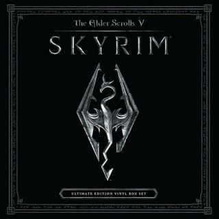 Skyrim Ultimate Blue Black Splatter Colored Vinyl 4xlp Box Set Soundtrack Ost