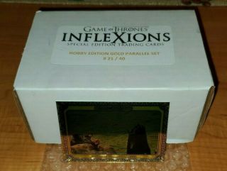 Game Of Thrones Inflexions Hobby Edition Gold Parallel 150 Card Set 21/40 Made