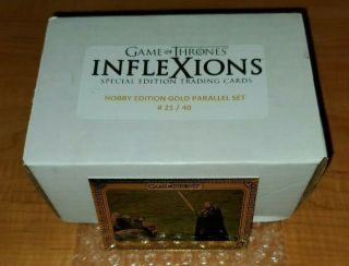 Game of Thrones Inflexions Hobby Edition Gold Parallel 150 Card Set 21/40 Made 2