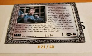 Game of Thrones Inflexions Hobby Edition Gold Parallel 150 Card Set 21/40 Made 3