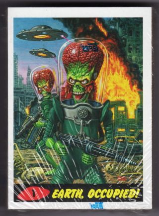 2015 Mars Attacks Occupation Factory 45 Card Heritage Style Parallel Set