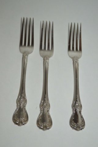 Vintage Towle Sterling Silver Old Master Set Of 3 Dinner Forks