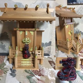 Japanese Kamidana Household Shinto Altar - 35 X 18 X 38cm