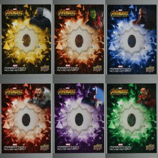 Ud Upper Deck Infinity Stone Card Relic Set Avengers Endgame War Achievement Mcu
