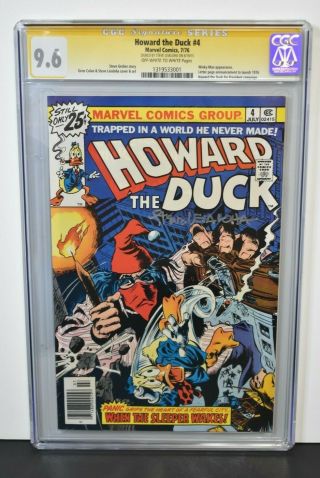 Howard The Duck 4 1976 Cgc Grade 9.  6 Signature Series Signed By Steve Leialoha