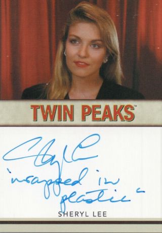 Twin Peaks Archives,  Sheryl Lee ‘laura Palmer’ Inscription Autograph Card