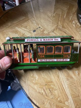 Rare Old Vintage Tin Friction Toy Transportation Service