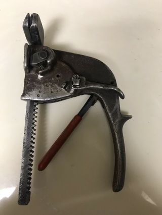 Vintage Pistol Grip Steel Strapping Banding Tool Tensioner Acme/ Interlake
