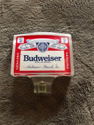 Vintage Budweiser King Of Beers Anheuser - Busch,  Inc.  Beer Tap Handle