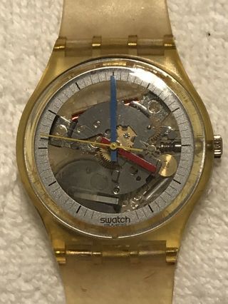 Rare Vintage 80’s Swatch Watch Jellyfish Gk100 Collectible