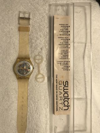 RARE Vintage 80’s Swatch Watch Jellyfish GK100 collectible 3