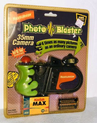 Nickelodeon Photo Blaster 35mm Film Camera Rare Vintage 1997 1990s Nos