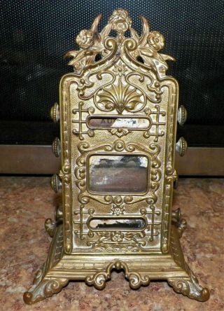 Antique Victorian Edwardian Desktop Cast Brass Perpetual Calendar