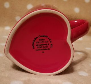 Heart Shaped Ceramic Cup or Mug MOHABA GmbH MINWEILERWEG 8 Christmas 2