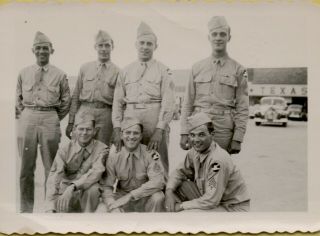 Vintage Photo Military Men In Uniform Saint Jo Texas Men Id 