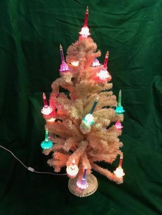 Vintage Christopher Radko Shiny Brite 20 Bubble Light Christmas Tree Noma Like