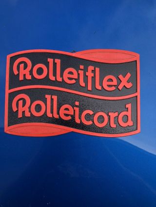 Rolleiflex Rolleicord Logo Sign Vintage Tlr Film Camera Parts