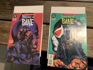 Batman:vengeance Of Bane 1 & 2 Comic Book - First Printings -