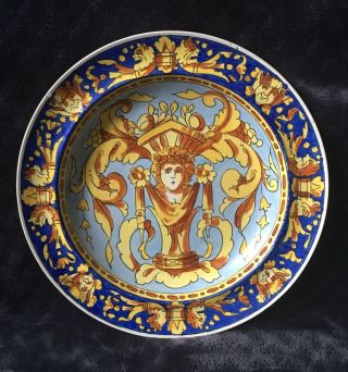 Rare 19th Century Criel Et Montereau Faience Satire Renaissance Style Plate