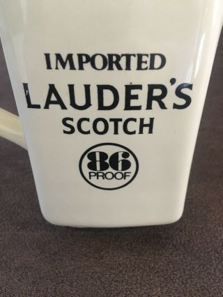 Vintage Imported Lauder ' s Scotch 86 Proof Pub Jug Water Pitcher 2
