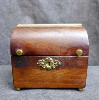 Antique Wood Tea Caddy 19th.  Century,  Dutch