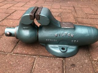 Restored Wilton 935 3.  5 Inch Jaw Machinist Bullet Vise Vice Vintage Antique