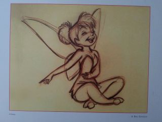 Disney Tinker Bell Peter Pan (1953) Rough Animation Poster 2
