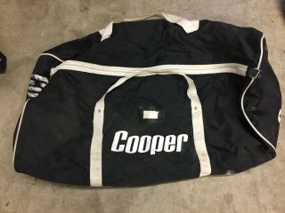 Vintage Cooper Ice Hockey Equipment Bag Sports Duffle Roller 70s 80s