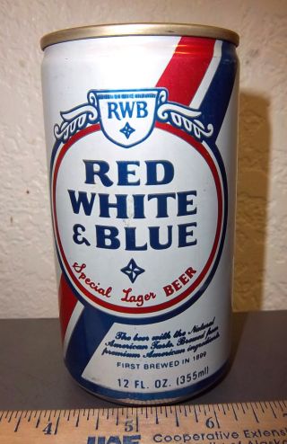 Red White & Blue Beer Can,  Great Graphics,  Special Lager Beer,  Great Colors