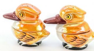 Vintage Birds Salt And Pepper Shakers Japan Collectible Hand Painted Shaker Set