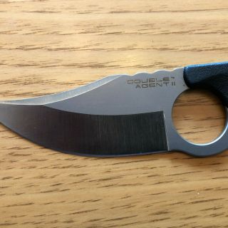 Cold Steel Double Agent Ii Fixed Blade Knife With Sheath