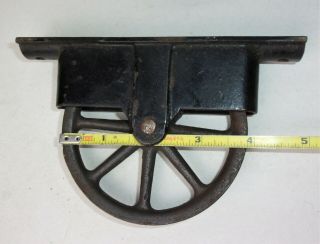 2 Antique Cast Iron Industrial 4 