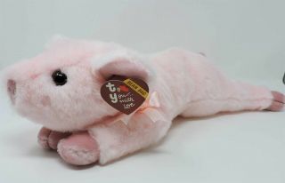 Ty Petunia Pig Plush 1st Gen Classic Pink 18 " Korea 1987 Vintage Soft Toy