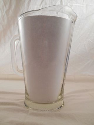 Vintage Pabst Blue Ribbon PBR Heavy Glass Beer Pitcher 2