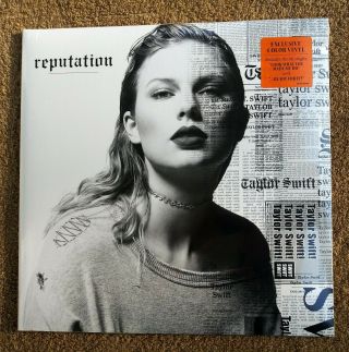 Taylor Swift Reputation Exclusive Translucent Orange Colored Vinyl Album 2lp