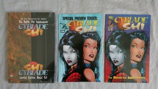 Cyblade/shi 1 Plus Preview Issue,  Boxed Set,  And Witchblade 1.  Image Comics