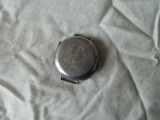 Vintage Silver Trench Watch Full Hunter 1914