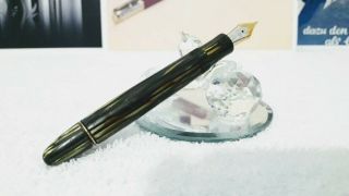 Montblanc Vintage Green Striated Celluloid 146 Fountain Pen 14c (to Repair)