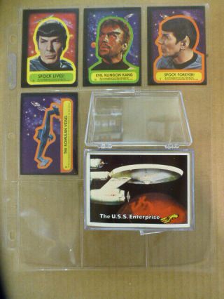 1976 Topps Star Trek Card (1 - 88) & Sticker (1 - 22) Complete Set Nm To