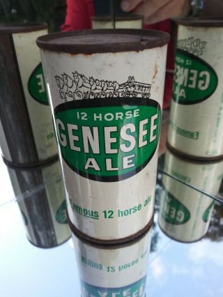 Genesee Ale 12 Horse Keglined Flat Top Beer Can