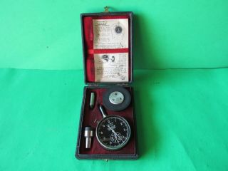 Vintage Jaeger Watch Co.  Portable Hand Held Tachometer Machinist Hand Tool W Case