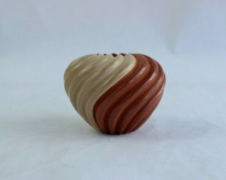 Marcella Yepa Jemez Pueblo Pottery Hand Made Melon Swirl Vase / Pot